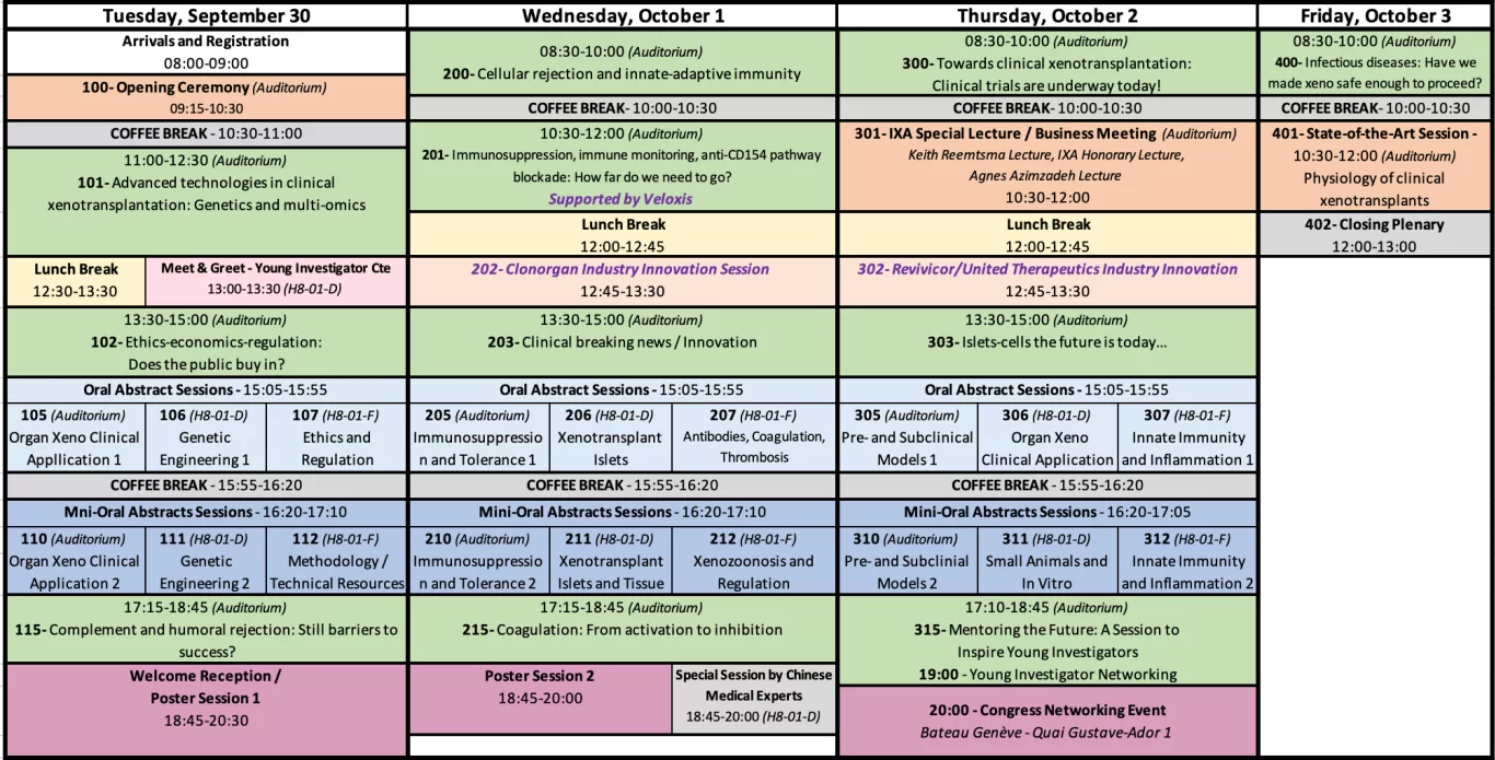 IXA 2025 – Agenda at a Glance